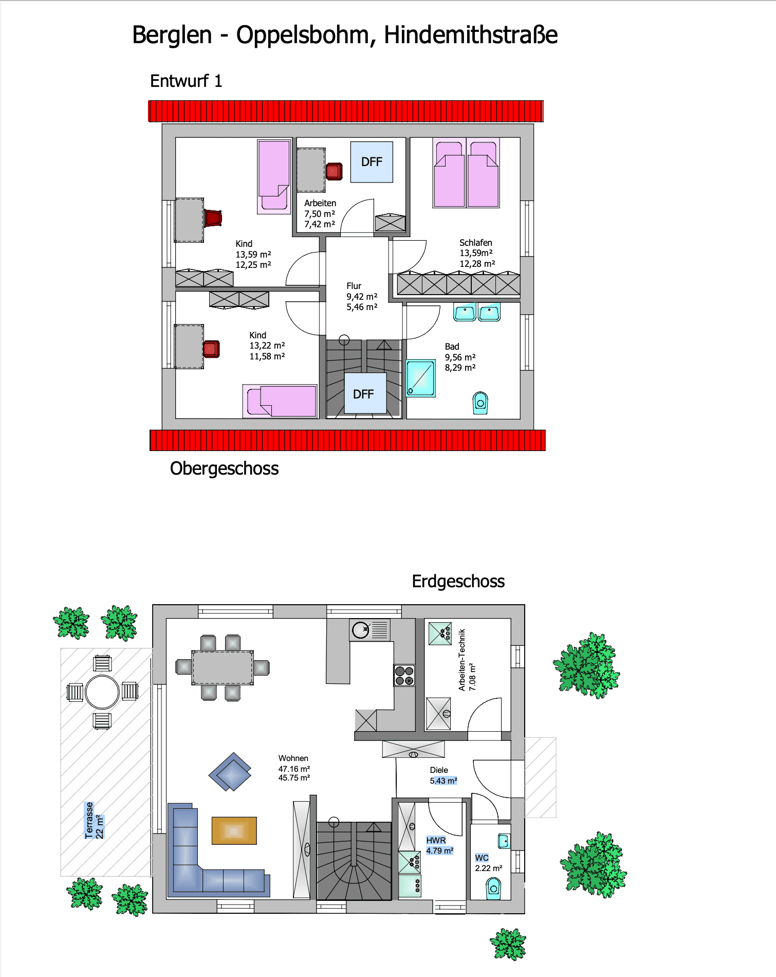 EFH Berglen Entwurf ()