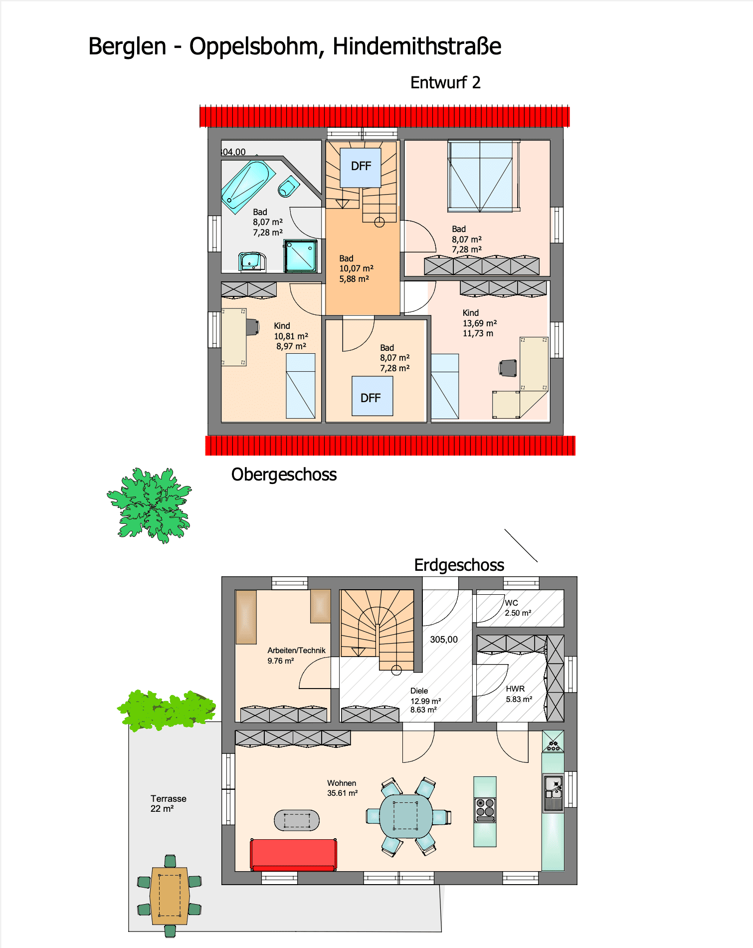 EFH Berglen Entwurf ()